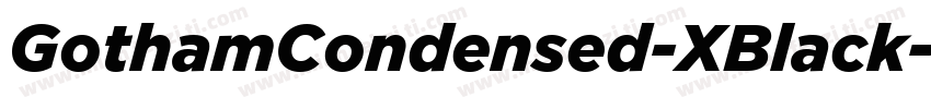 GothamCondensed-XBlack字体转换
