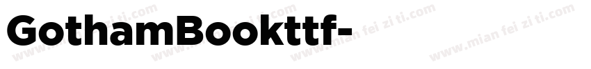 GothamBookttf字体转换