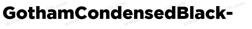 GothamCondensedBlack字体转换