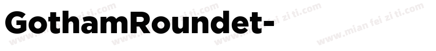 GothamRoundet字体转换