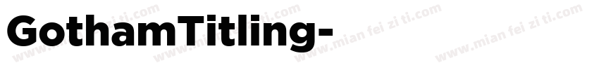 GothamTitling字体转换
