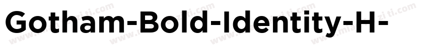 Gotham-Bold-Identity-H字体转换