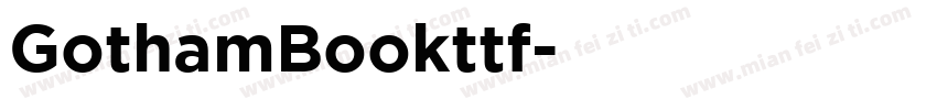 GothamBookttf字体转换