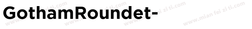 GothamRoundet字体转换