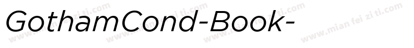 GothamCond-Book字体转换