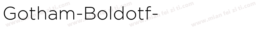 Gotham-Boldotf字体转换