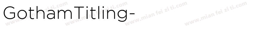 GothamTitling字体转换