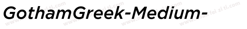 GothamGreek-Medium字体转换