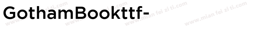 GothamBookttf字体转换