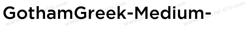 GothamGreek-Medium字体转换