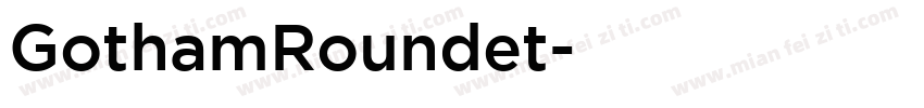 GothamRoundet字体转换