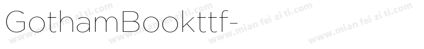 GothamBookttf字体转换