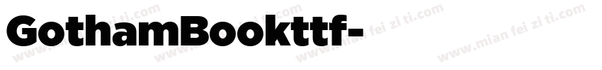 GothamBookttf字体转换