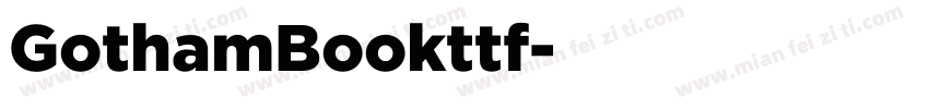GothamBookttf字体转换