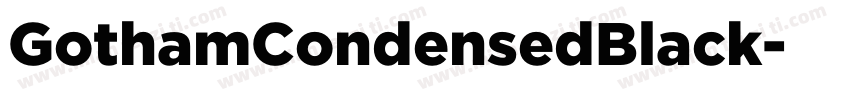 GothamCondensedBlack字体转换