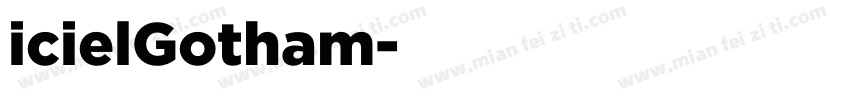 icielGotham字体转换