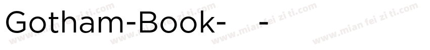 Gotham-Book-粗体字体转换
