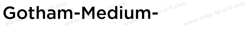Gotham-Medium字体转换