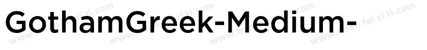 GothamGreek-Medium字体转换
