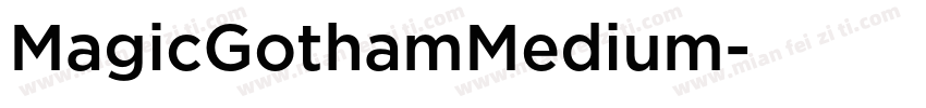 MagicGothamMedium字体转换