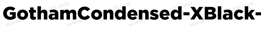 GothamCondensed-XBlack字体转换