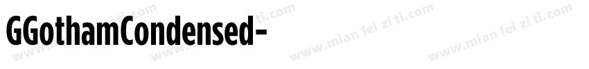 GGothamCondensed字体转换