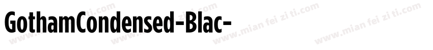 GothamCondensed-Blac字体转换
