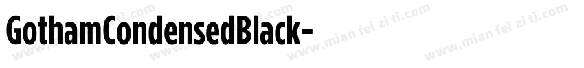 GothamCondensedBlack字体转换