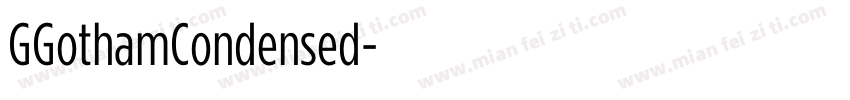GGothamCondensed字体转换