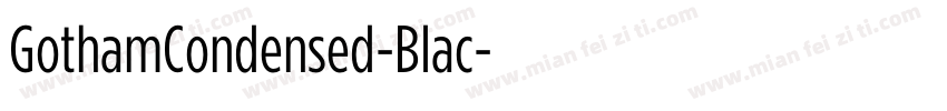 GothamCondensed-Blac字体转换