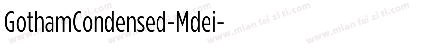 GothamCondensed-Mdei字体转换