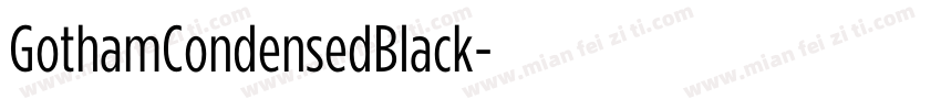 GothamCondensedBlack字体转换