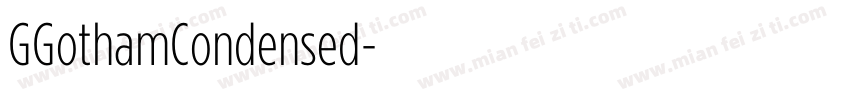 GGothamCondensed字体转换