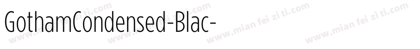 GothamCondensed-Blac字体转换