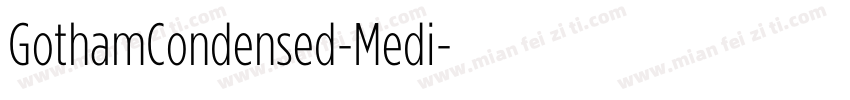 GothamCondensed-Medi字体转换