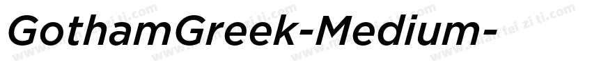 GothamGreek-Medium字体转换