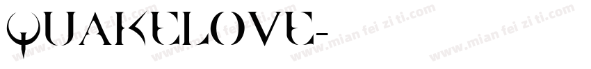 QuakeLove字体转换