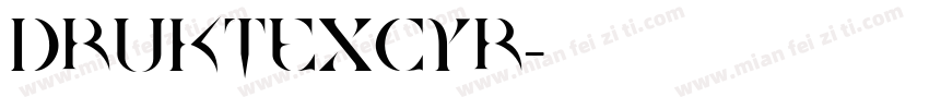 druktexcyr字体转换