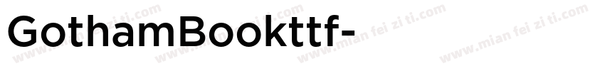 GothamBookttf字体转换