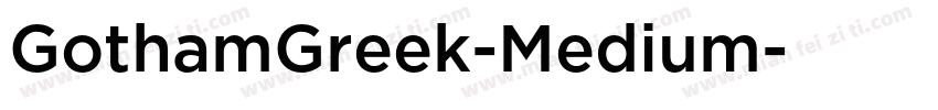 GothamGreek-Medium字体转换
