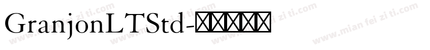 GranjonLTStd字体转换