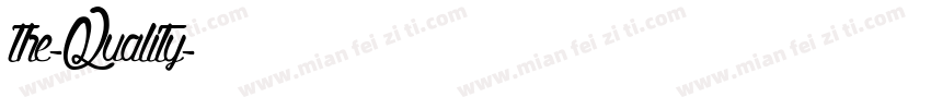 the-Quality字体转换