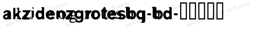 akzidenzgrotesbq-bd字体转换