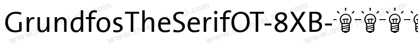 GrundfosTheSerifOT-8XB字体转换