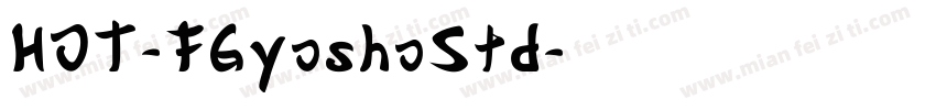 HOT-FGyoshoStd字体转换