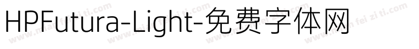 HPFutura-Light字体转换
