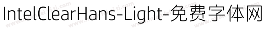 IntelClearHans-Light字体转换