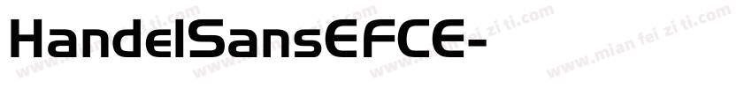 HandelSansEFCE字体转换