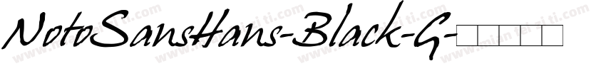 NotoSansHans-Black-G字体转换