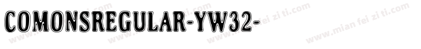 Comonsregular-yw32字体转换